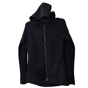 SWEATY BETTY Cross Train Hoodie Jacket, Black, XS Full Zip